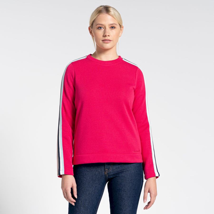 Sweats Craghoppers Pinalla Crew Neck Violette Fleur Femme | SNZ-6897984