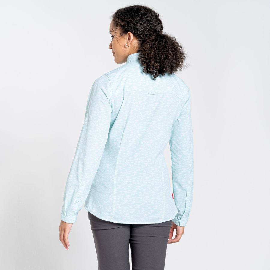 Chemises Craghoppers NosiLife Callo Long Sleeved Vert Femme | CEQ-6958273