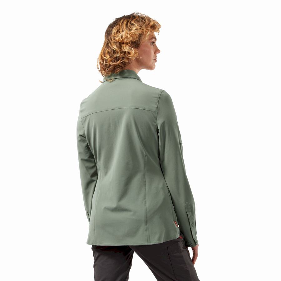 Chemises Craghoppers NosiLife Pro III Long Sleeved Vert Olive Femme | XRI-1313037