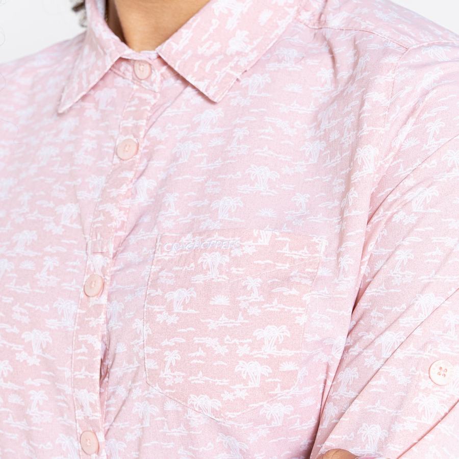 Chemises Craghoppers NosiLife Callo Long Sleeved Rose Femme | KAQ-0795418